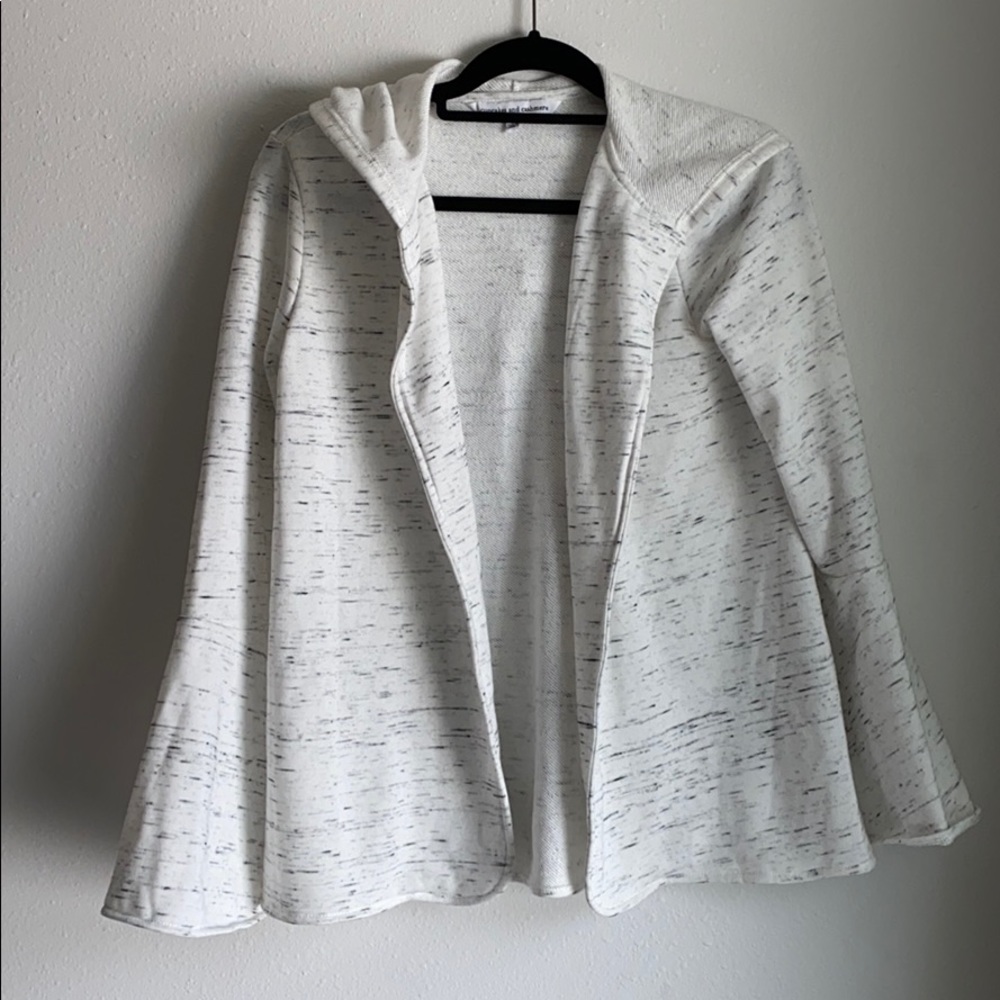 Cupcake and cashmere space dye open cardigan with hoodie size S
